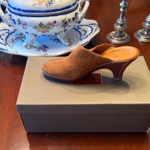 Cole Haan Women's Brown Suede Mules